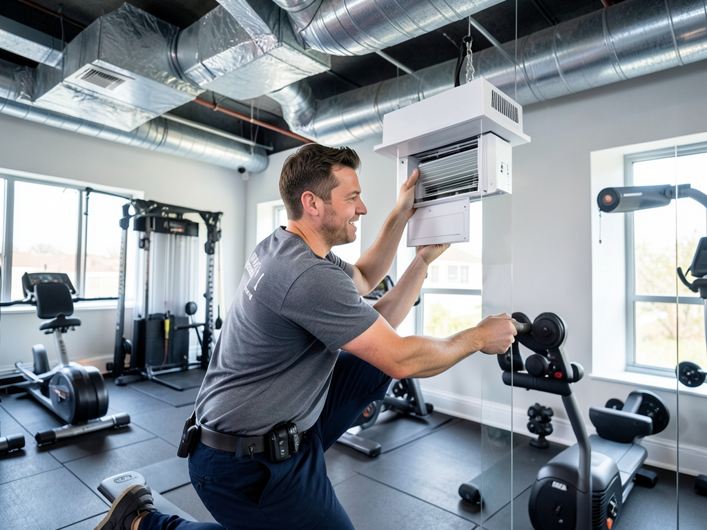 Adding HVAC to a New Home Gym or Yoga Studio in Orono